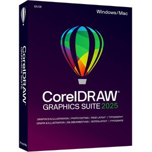 Corel Grafiksoftware DRAW Graphics Suite 2025, Windows/Mac, Box-Pack, Vollversion, deutsch