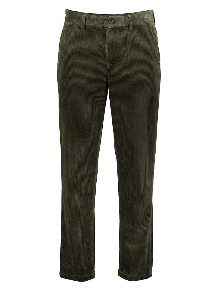 SELECTED HOMME Cordhose in Khaki - W30/L34