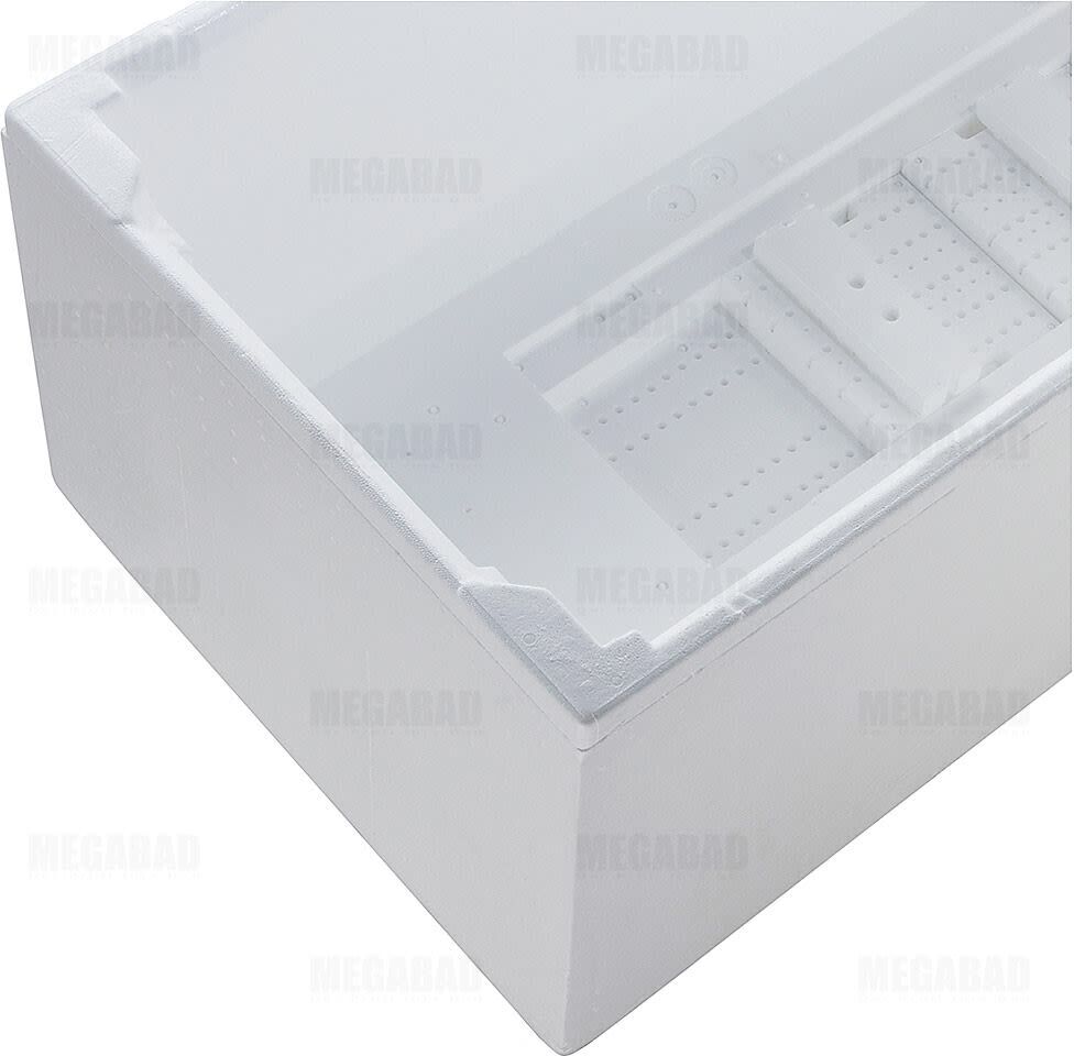 Mauersberger Badewannenträger aus Styropor für Badewanne Fascia 150 x 150 cm, Montagezubehör, 5501215002,