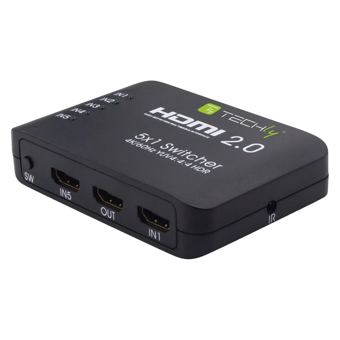 Techly IDATA HDMI2-4K5160 Video-Switch HDMI (IDATA HDMI2-4K5160)