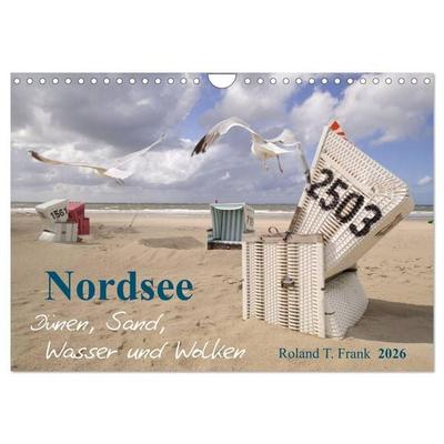 Nordsee – Dünen, Sand, Wasser und Wolken (Wandkalender 2026 DIN A4 quer), CALVENDO Monatskalender