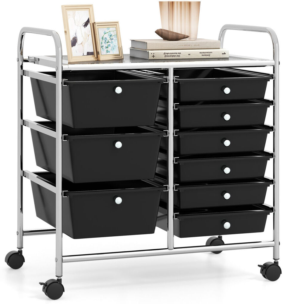 Rebrilliant 9 Drawer Storage Drawer Black 63cm H X 63cm W X 37cm D