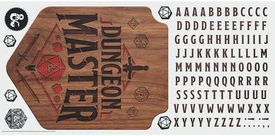 Dungeons and Dragons Dungeon Master Giant Peel and Stick Wall Decal With Alphabet by RoomMates
