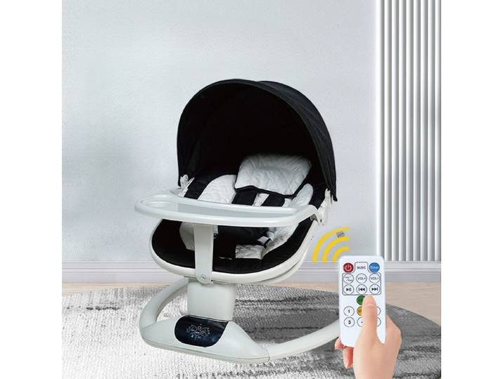 Mise à niveau du videur électrique pour bébé, balançoire pour bébé Bluetooth, chaise à bascule électrique automatique, bascule pour bébé télécommandée