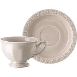 Maria en Vogue Sand Kaffeetasse 180 ml mit Untertasse