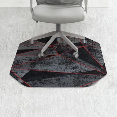 Jani Gaming Chair Mat - Anti-Slip Ergonomic Rug and Chairmat Combo for Home Office, Hard Floor Protector with Smooth Glide