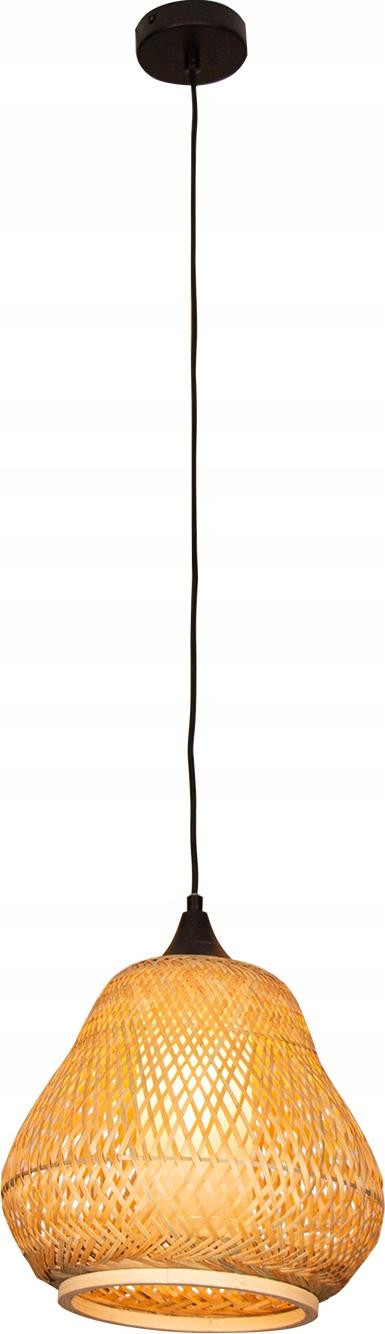 Ledmoon Boho Hanglamp van Bamboe, Riet en Hout voor aan het Plafond