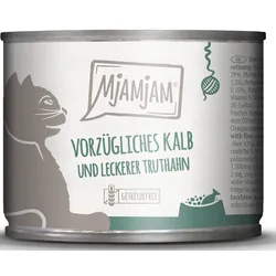 MjAMjAM Vorzügliches Kalb & leckerer Truthahn an feinen Möhrchen 6x200 g