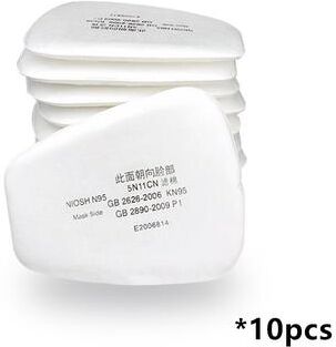 Perfect Picks Market Half Face Respirator Mask With Filters For Paint Spray And Dust Protection 5n11filter 10pcs