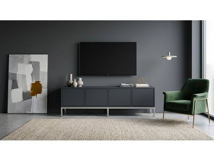 Votre design de meuble TV en quelques minutes MDF Peint Gris anthracite RAL&nbsp;7016
