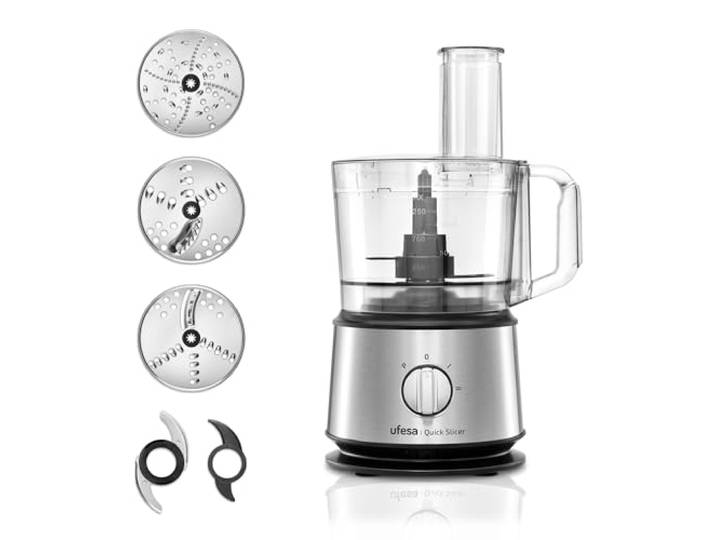 MULTIFUNCTIONEEL. De Quick Slicer voedselprocessor wordt een onmisbaar item in je keuken met een krachtige motor van 1200W, waarmee je snel en eenvoudig optimale resultaten kunt behalen bij het koken.