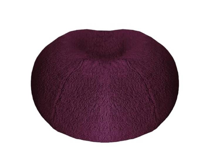 MKYYIOED Sitzsackbezug Bean Bag Pouf Cover Kein Füllstoff im Inneren(Purplered,D100cm-cover)