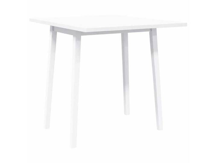 Bon marché * Table à manger - JILL'S Table cuisine - blanc bois massif et caoutchouc FR7823