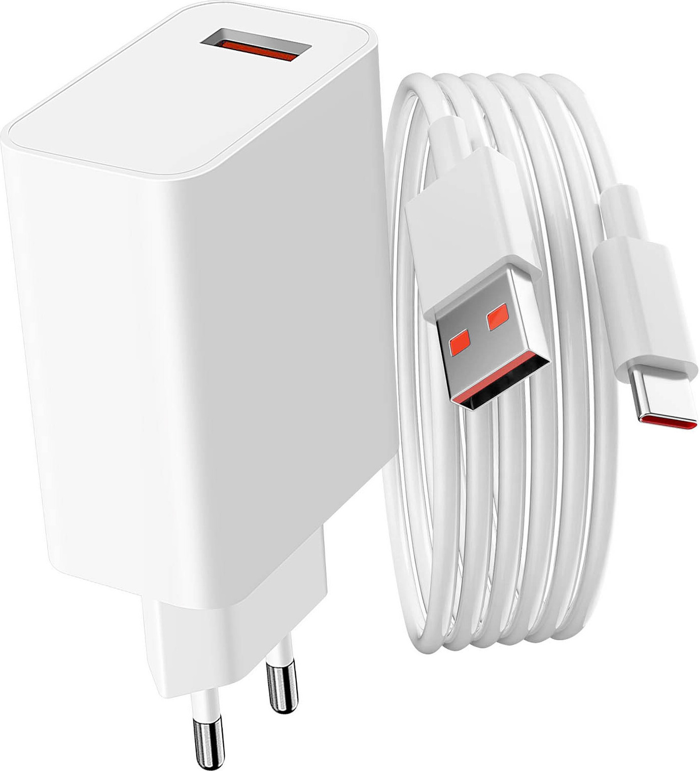 Xiaomi Originele USB-oplader 33W met USB/USB-C-kabel, wit