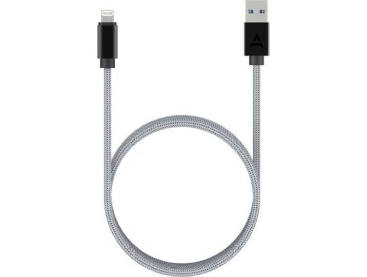 Adeqwat - Câble Lightning Vers Usb 2m Certifié Apple Gris