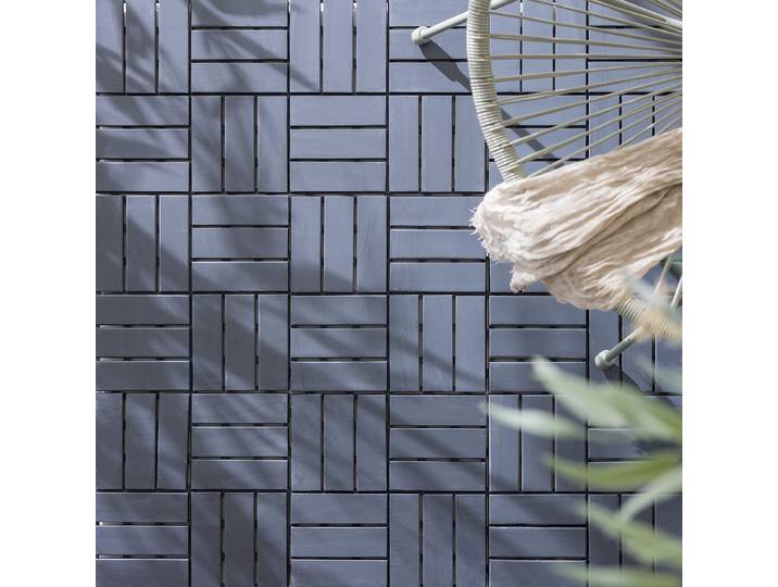 33er-Set Terrassenfliese Temai Typ B 30 x 2 x 30cm Grau