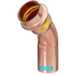 AQUAGAS Pressfitting Bogen 45 Grad, i/a 18 mm