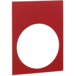 Schneider Electric ZB2BY2101 Bezeichnungsschild, 30x40mm, 1 schwarze Seite, 1 rote Seite, neutral  - 10 Stück