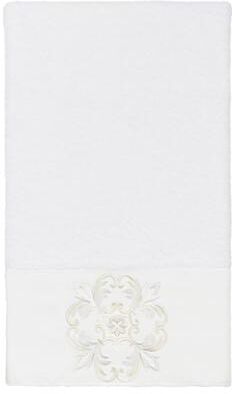 Authentic Hotel and Spa 100% Turkish Cotton Alyssa Embellished Bath Towel