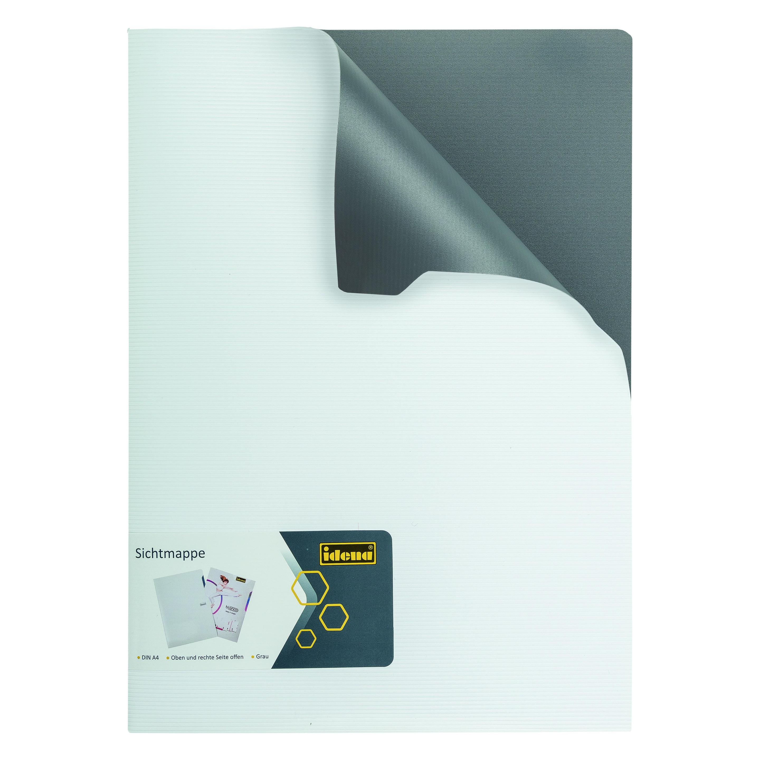 Idena Sichtmappe PP A4 weiss grau (A4) (22691805)
