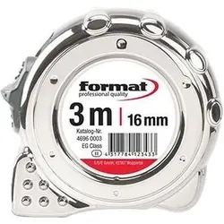 FORMAT Taschenbandmaß 3mx16mm verchromt