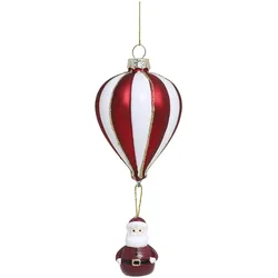 Chic Antique Luftballon mit Weihnachtsmann zum Aufhängen, H13, Ø5.5 cm