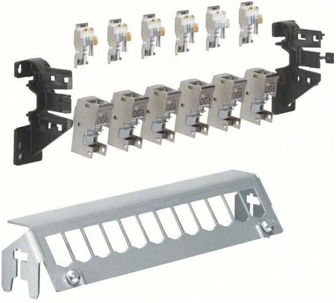 Hager Patch-Panel 12-fach mit 6xRJ45-Modulen FZ12MM)