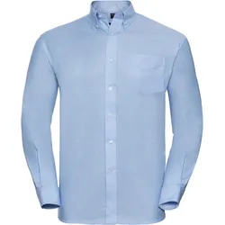Russell Collection Klassisches Oxford Hemd – Langarm, oxford blue, L