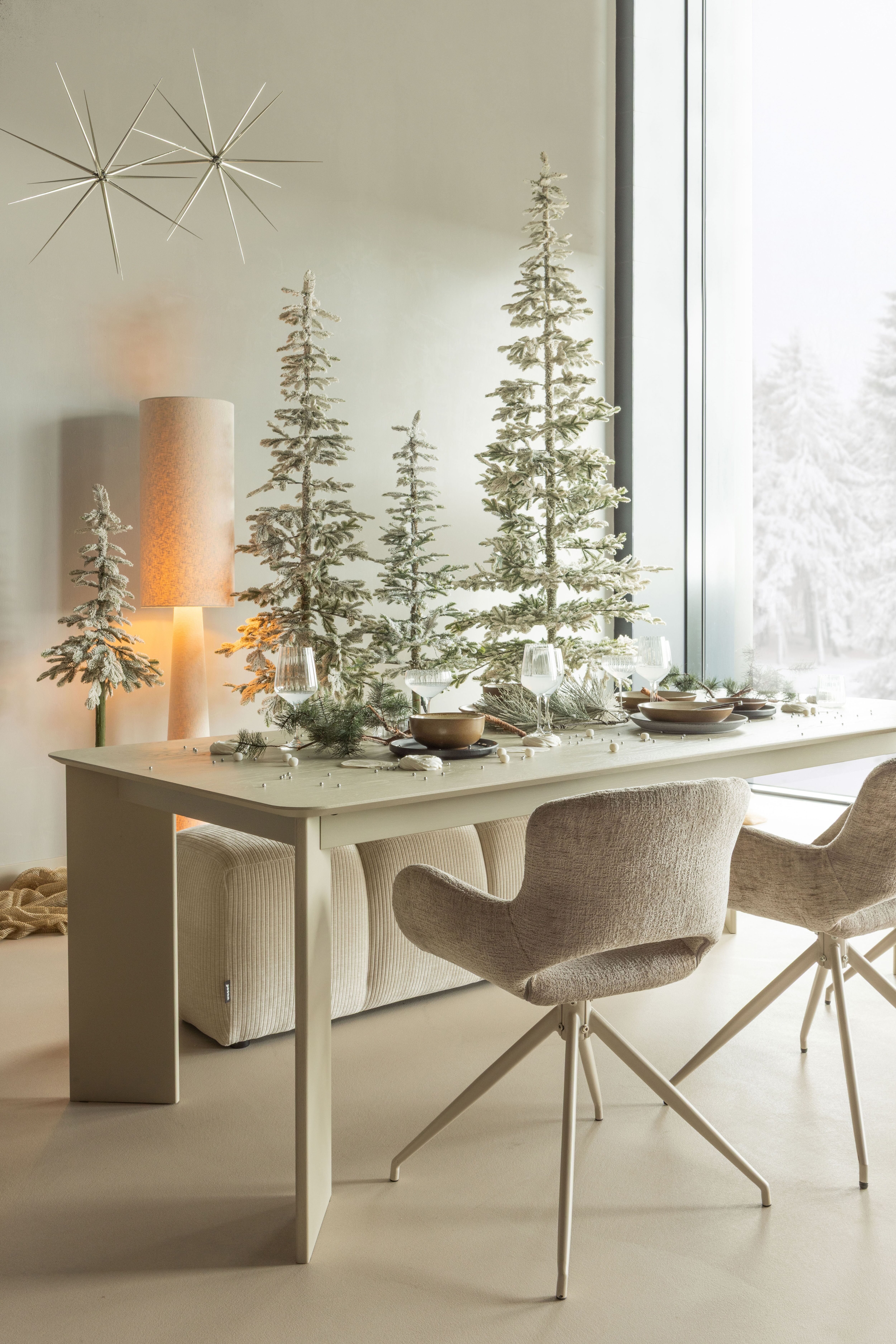 Esszimmerstuhl WOOOD, beige (sand, chrom), B:58cm H:82cm T:58cm, Holzwerkstoff, Metall, Stühle, Esszimmerstuhl, Drehmechanismus, Sehr hohe Verschleißfestigkeit, Pfleiglicht