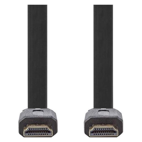 PremiumCord HDMI High Speed + Ethernet plochý kabel, zlacené konektory (1.50 m) (KPHDMEP015)