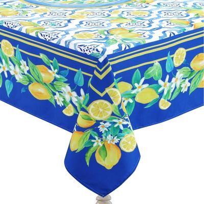 Laural Home Lovely Lemons 70x144 Tablecloth