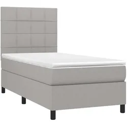 vidaXL, Boxspringbett, Jaburos (Block mit Quadraten) (90 x 190 cm)