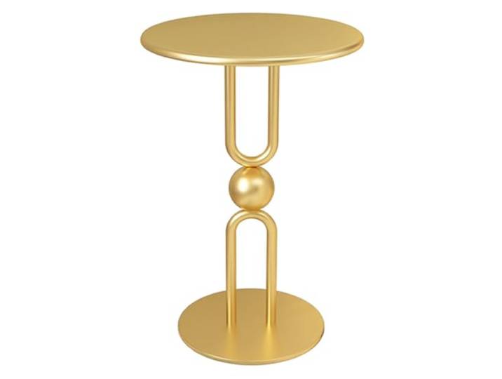 ROHCGHC Beistelltisch, Runder Akzent-Beistelltisch Wohnzimmer, Metall-Nachttisch klein(/Gold)