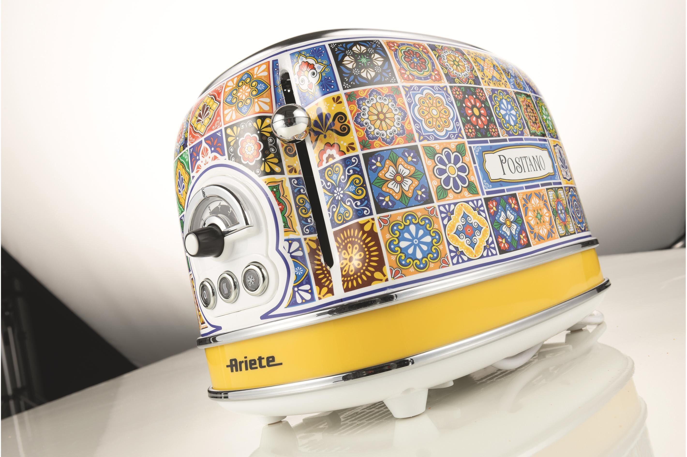 Ariete Toaster "Capri", gelb, B:19cm H:20cm T:30cm, Toaster, Toaster gelb Einheitsgröße