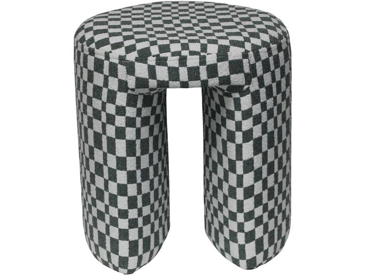 Hocker June grün/weiss Polyester H 42 B 38 cm - Hocker