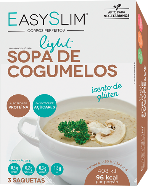 EasySlim Sopa de Cogumelos Light 3 saquetas