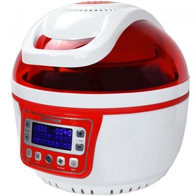 Syntrox Germany Turbo-Heißluftfritteuse Heißluftgarer Airfryer Küchenmaschine mit LED-Display 10 Liter Garraum, max.