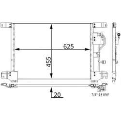 Kondensator Klimaanlage MAHLE AC 283 000S