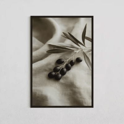 Inspire Picks Minimalist Olive Tree Canvas Wall Art Mediterranean Frameless Still Life Poster 3 50x75cm No Frame