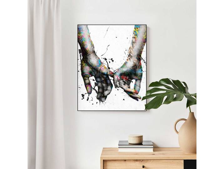 Wandbild REINDERS Liebe , bunt (farbe bild(er): bunt), B:40cm H:50cm T:3cm, MDF, Bilder, Wandbild