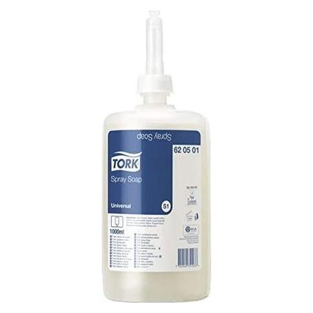 Tork Sprayseife, für S1/S11 Seifenspender, Universal Qualität, parfümiert, 1 x 1000 ml (Flüssigseife, 1000 ml) (620501)