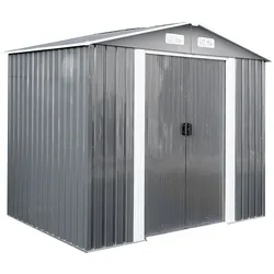 GreenYard Metallgerätehaus "Rio" - Anthrazit ca. 174 x 236 x 206 cm