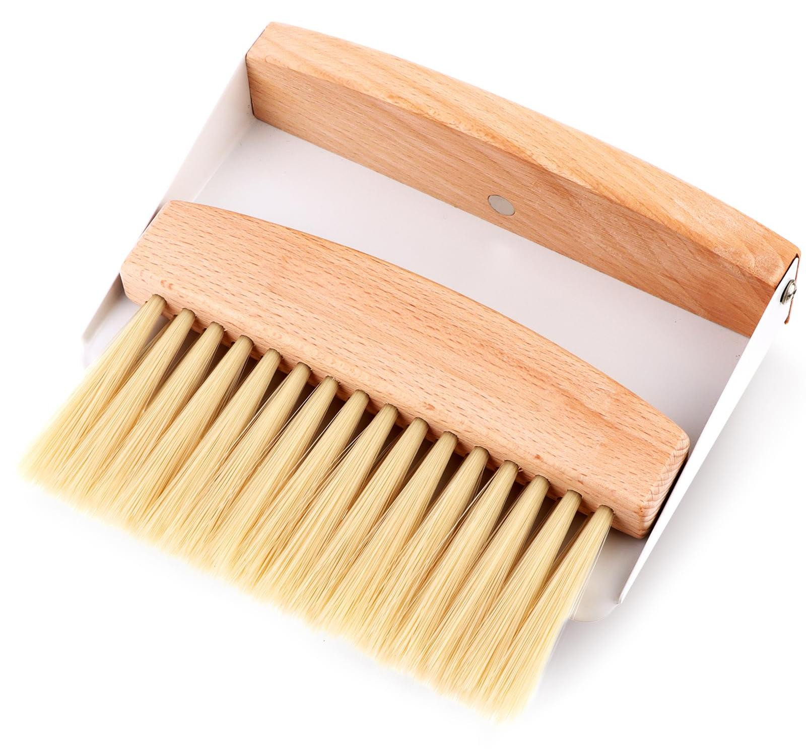 Dripio Mini-stofschop en -borstelset van hout, draagbaar