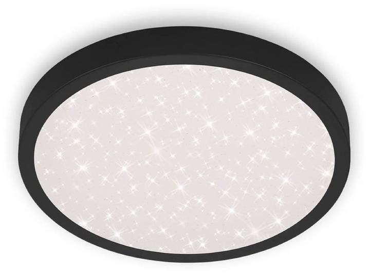 Briloner Leuchten RUNA - LED plafondlamp - 3071- 015 - 24W - 3000 lm - neutraal wit 4000K - sterrenhemel-effect - IP20 - 25.000 uren - Ø38 x 5 cm