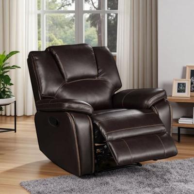 VIVIADORE Leather Recliner Chair, Plush Upholstered Armchair with Pillow-Top Armrests, USB Charging Port, 360 LB Weight Capacity