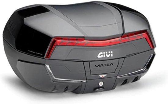 Topcase - Gepäckkoffer für Motorrad - Motorradgepäckaufbewahrung - Große Kapazität - 58 Liter - Schwarz