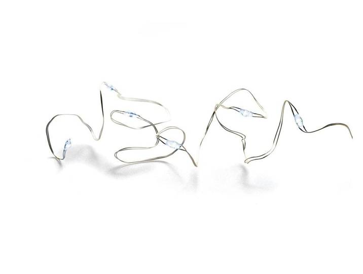 STT LED-Lichterkette Angel Hair Battery String 50 , silber (silberfarben), Kabellänge 0,03m, Lichterketten, LED-Lichterkette