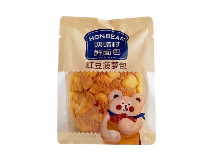 Bakery Village ananasbrood met rode bonen 85 g
