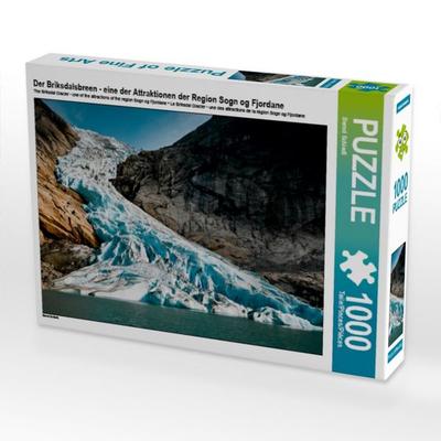 CALVENDO Puzzle Der Briksdalsbreen - eine der Attraktionen der Region Sogn og Fjordane 1000 Teile Puzzle quer | 1000 Teile Lege-Größe 64 × 48 cm