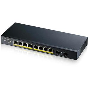 ZyXEL Switch GS1900-10HP-EU0102F, managed, 8-Port, 1 Gbit/s, 8x PoE, 2x SFP